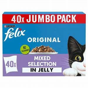 Felix Original Mixed Selection In Jelly 40 Pack