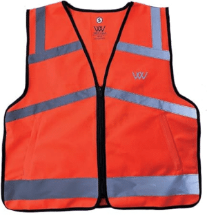 Woof Wear Hi Vis Riding Vest Orange JUNIOR