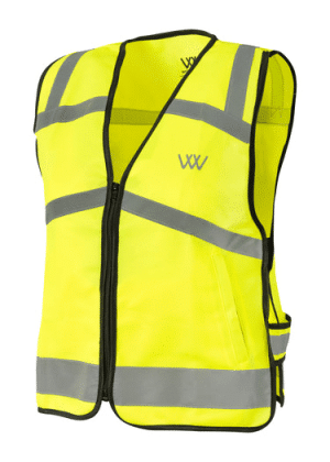 Woof Wear Hi Vis Riding Vest Yellow JUNIOR