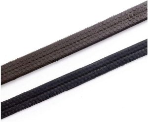 Hy Equestrian Rubber Grip Reins - Black - Full 5/8