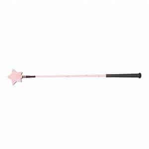 Hy Equestrian Glitter Star Riding Whip - Pink - 66cm