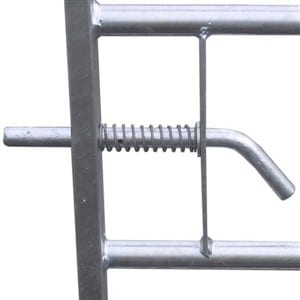 Spring bolt for metal gate