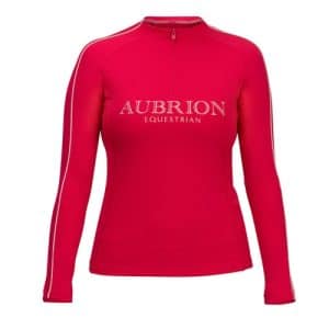 Shires Aubrion Equestrian Long Sleeve Baselayer- Dewberry
